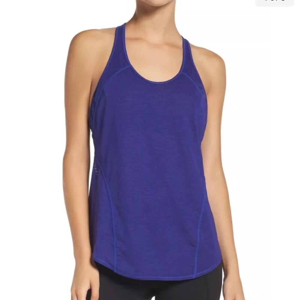 Zella Pace Tank Top Racer Back Woman's Mesh Athletic Top size M